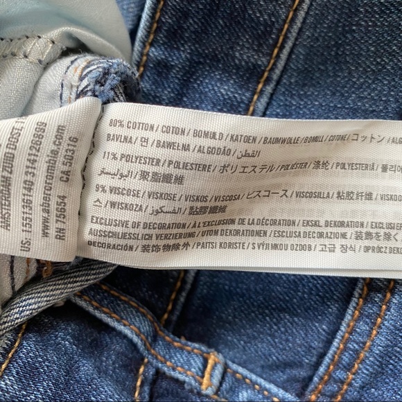 ABERCROMBIE The A&F Skinny Jeans Distressed 4 S - Picture 10 of 11